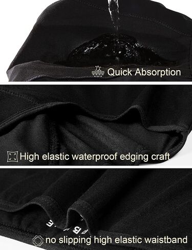 EcoPeriod Period Underwear for Women Leakproof Menstrual Washable Underwear Period Panties for Teens - 3 Tampons(1 Pack Black,XL), X-Large in Saudi Arabia