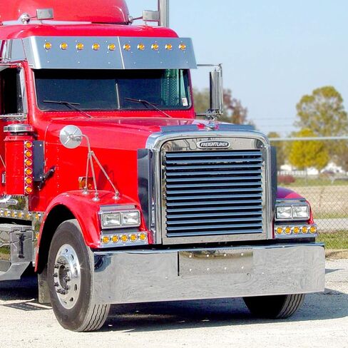 شبكة RoadWorks المصنوعة من الفولاذ المقاوم للصدأ مع 14 قضيبًا أفقيًا لـ Freightliner Classic/FLD 120 1990-2020 in Saudi Arabia