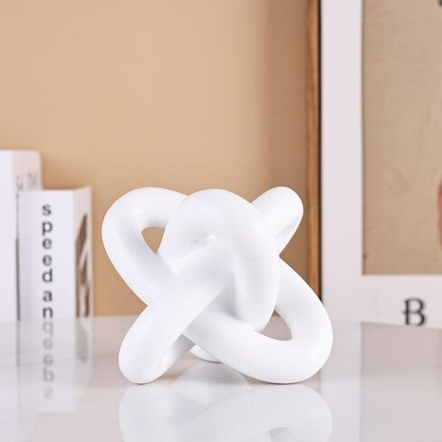 XMGZQ Gold Knot Decor,Chain Link Decor,Coffee Table Decor,Book Shelf Decor,Entry Table Decor,Aesthetic Minimalist Decorative Objects for Modern Home Living Room,Desk Decor for Office in Saudi Arabia