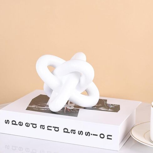 XMGZQ Gold Knot Decor,Chain Link Decor,Coffee Table Decor,Book Shelf Decor,Entry Table Decor,Aesthetic Minimalist Decorative Objects for Modern Home Living Room,Desk Decor for Office in Saudi Arabia