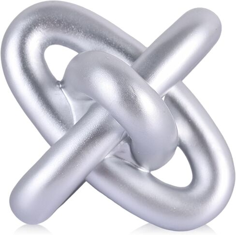 XMGZQ Gold Knot Decor,Chain Link Decor,Coffee Table Decor,Book Shelf Decor,Entry Table Decor,Aesthetic Minimalist Decorative Objects for Modern Home Living Room,Desk Decor for Office in Saudi Arabia