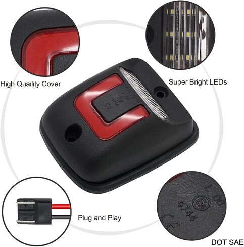 LED License Plate Lights Compatible with 1/3/5 Series X1/X3/X5/X6 M3/M5 1996-2023, for E82/88/90/91/92/39/60/93/70/71/72/46, for F22/23/30/31/32/36/33/10/11/48/25/26/15/16/80/83 Tag Light in Saudi Arabia