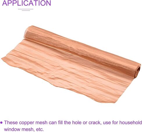 DMiotech 1 Pack Copper Screen Mesh Filtration Cloth, 40x12inch 150 Mesh for Household Window Door in Saudi Arabia