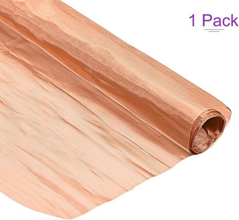 DMiotech 1 Pack Copper Screen Mesh Filtration Cloth, 40x12inch 150 Mesh for Household Window Door in Saudi Arabia