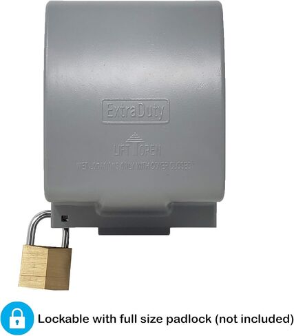 Sealproof 1-Gang Vertical Metal Weatherproof Lockable While in Use Outdoor Outlet Receptacle Cover, 7-in-1 Configurations in Saudi Arabia