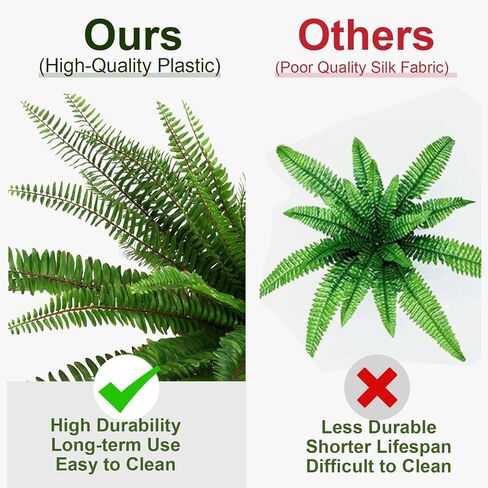 Velener Artificial Staghorn Fern Plants Without Pot-20.9 Inches, Unique Waterproof Faux Staghorn Fern for Garden, Fall Autumn Decoration in Saudi Arabia