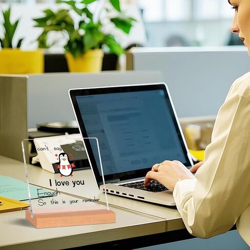 لافتة مكتب Little Reminders، ديكور مكتب ملهم، أنت كافي لافتة تحفيزية هدايا تشجيعية 5.9x5.9 بوصة (متعددة الألوان) in Kuwait