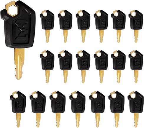 5 PCS Loaders Excavators Keys for CAT Heavy Equipment Ignition Key with 5 Key Chains in Saudi Arabia
