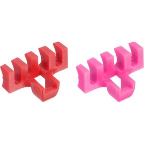 M METERXITY 2 Pack Badminton Stringing Racquet Load Spreader - Pressure Reducer Stringing Protector Threading Machine Adapter for Fixing Training (Pink/Blue)