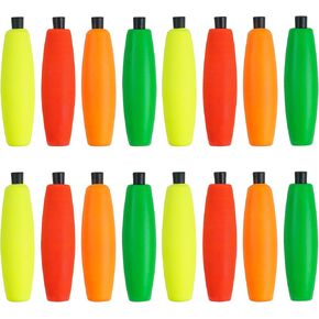 20PCS Peg Floats Fishing Bobbers Cigar Slip Fishing Corks Bobbers Fishing Float Fishing Foam Float with Pipe Plug for Saltwater Fishing