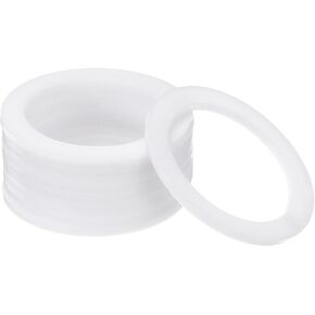 PATIKIL Flat Washers, 50 Pcs 45mm OD 35mm ID 2mm Thickness PTFE Seal Washers Flange Gasket Sealing Gasket for Faucet Pipe Water Hose