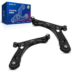 KAX 2pcs Front Lower Control Arms, Suspension Kit with Ball Joint Tie Rod End Sway Bar Link for Passat 2012-2020, Beetle 2012-2019, Replace for 522837 522838