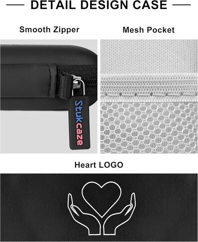 Heart Rate Monitor Case KardiaMobile EKG Monitor 1L 6L with Pill Case, Portable Hard EVA Kardia Mobile Heart Monitor Case with Climbing Clip, White Protective Organizer Case in Saudi Arabia