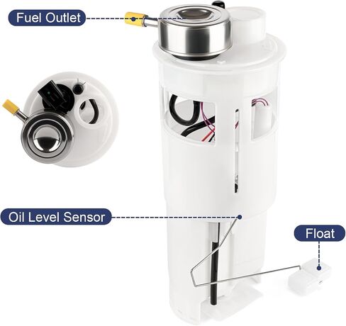 VANBOL Electric Fuel Pump Module Assembly Compatible with Dodge Ram 1500 1998-2001 Ram 2500 1998-2002 Ram 3500 1998-2002 3.9L V6 5.2L 5.9L V8 8.0L V10 26 34 Gallon Tank Replace E7138M SP7138M FG0227 in Saudi Arabia