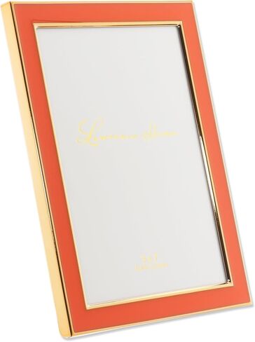 Lawrence Frames Metal and Enamel Picture Frame, Ivory, 4x6 in Kuwait