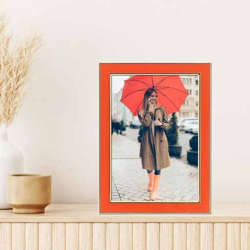 Lawrence Frames Metal and Enamel Picture Frame, Ivory, 4x6 in Kuwait