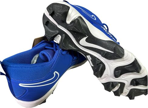 حذاء كرة القدم Alpha Menace-3 Shark Mid من Nike للرجال باللون الأبيض/الأسود #CV0582-100 - مقاس الرجال 15 in Saudi Arabia