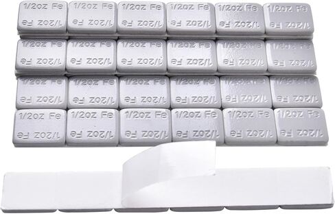 Aain 1/4oz.*12 Adhesive Stick On Wheel Weights, 20 Strips/Box, Gray,240pcs in Saudi Arabia