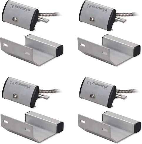 Seco-Larm SM-4201-LQ حزمة من 2 مفاتيح اتصال مغناطيسية للباب العلوي مثبتة على المسار، غطاء ألومنيوم متين، أسلاك سلكية 36 بوصة، للدوائر ذات الحلقة المغلقة، فجوة 3 بوصة، مقاومة للطقس، تتضمن دعامة تثبيت in Saudi Arabia