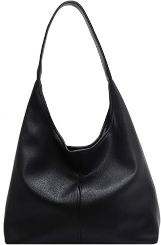 Hobo Bags for Women Slouchy Tote Bag Soft Casual PU Leather Shoulder Purses 2pcs Work Everyday Handbags in Saudi Arabia