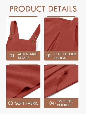 Haloumoning Girls Rompers Kids Summer Casual Adjustable Strap Short Overalls Jumpsuits with Pockets in Kuwait