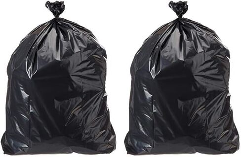 AmazonCommercial 42 Gallon Contractor Bags Heavy Duty Trash Bags, 3 MIL, Unscented, 50 Count in Saudi Arabia