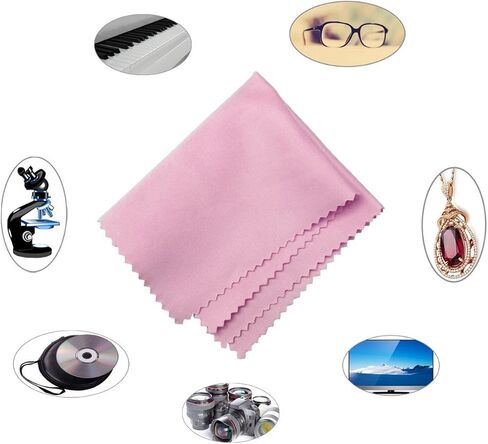 Microfiber Cleaning Cloths - For All LCD Screens, Tablets, Lenses, and Other Delicate Surfaces (8-Pack, 6x7") in Saudi Arabia