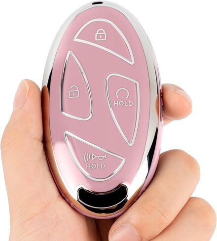 for Hyundai Key fob Cover, Soft TPU Car Key Cover Case for 2022-2024 Hyundai Loniq Elantra Sonata Santa fe Tucson Santa Cruz Palisade Veloster Accent Accessories(5 Buttons) in Kuwait