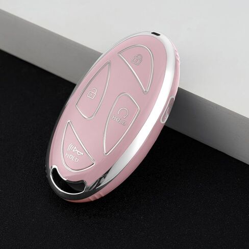 for Hyundai Key fob Cover, Soft TPU Car Key Cover Case for 2022-2024 Hyundai Loniq Elantra Sonata Santa fe Tucson Santa Cruz Palisade Veloster Accent Accessories(5 Buttons) in Kuwait