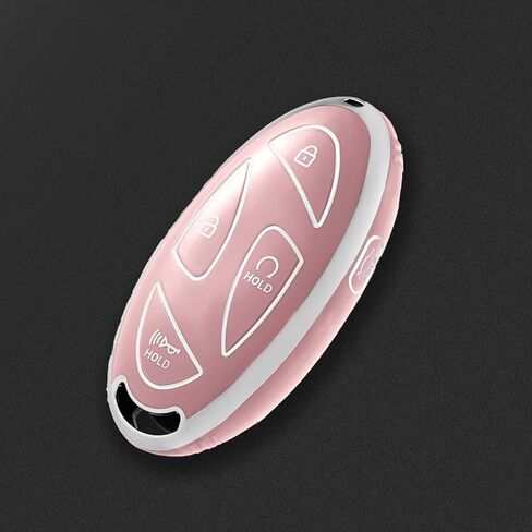 for Hyundai Key fob Cover, Soft TPU Car Key Cover Case for 2022-2024 Hyundai Loniq Elantra Sonata Santa fe Tucson Santa Cruz Palisade Veloster Accent Accessories(5 Buttons) in Kuwait