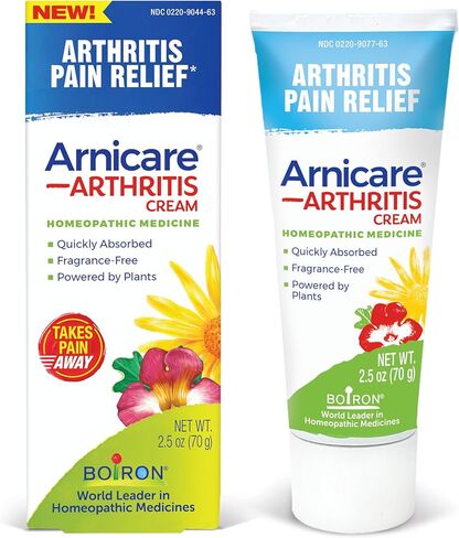 Boiron Arnicare Arthritis Cream for Pain Relief of Knees, Hands, Wrists, Elbows, Joints & Muscles – Quickly Absorbed & Fragrance-Free – 4.2 oz in Saudi Arabia