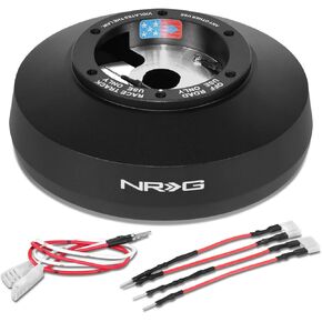 NRG INNOVATION Race Steering Wheel Short Hub Compatible With 1979-2004 Ford Mustang, Black, Anodized Finish, NRG-SRK-RL179H in Kuwait