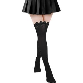 Thigh High Stockings with Bows, Charming Stretchy Bow Stockings for Women