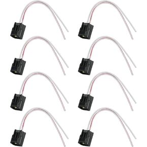 8PCS Ignition Coil Female Connector Plug Harness Fit for Ford F-450 E-450 F-550 E-550 Super Duty 6.8l