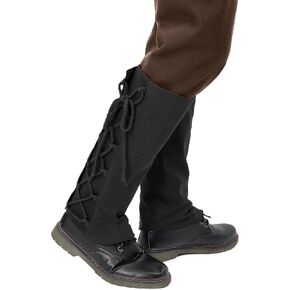 Pirate Boot Covers Mens Medieval Costume Renaissance Leg Gaiters Accessories Cosplay Halloween