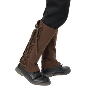 Pirate Boot Covers Mens Medieval Costume Renaissance Leg Gaiters Accessories Cosplay Halloween in Kuwait