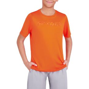 Spyder Boys' Short Sleeve Rash Guard – UPF 30+ Sun Protection, Quick-Dry, 4-Way Stretch Swim Shirt for Beach & Water Sports