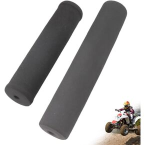 2Pcs Crossbar Handlebar Pad, Handlebar Protector Round Foam Motorcycle Pad Dirt Bike Handlebar Protector for ATV Motocross Bike, Bar High-Density Foam Pad for Motorcycle, Black(7.87" and 9.84")