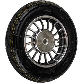 RedCap 10" Inch Rear Wheel and 3.5-10 Tire Assembly for 50cc Scooter Moped GY6 QMB139 for Drum Brake units Sunny TaoTao (Style 2)