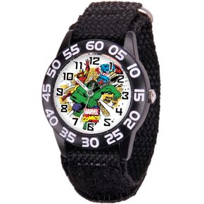 Marvel Kids' Plastic Time Teacher Analog Quartz Nylon Strap Watch