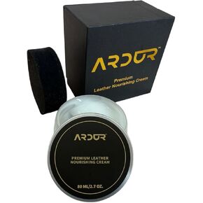 Ardur Leather Nourishing Cream – Restores & Protects Smooth Leather | Moisturizes, Softens & Enhances Natural Color | Non-Toxic Leather Cleaner & Conditioner