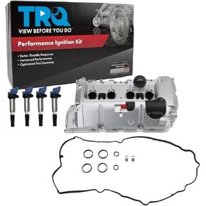 TRQ Ignition Kit Coil Coil Cover Cover متوافق مع 2009-2013 Mini Cooper 2011-2016 Cooper Countryman 2013-2016 Cooper Paceman