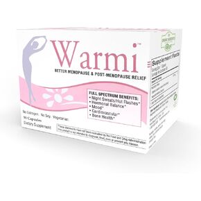 Lane Innovative - Warmi Menopause Support for Women, Natural Relief for Menopause & Beyond with Organic Maca Root, No Soy, No Estrogen (90 Servings)