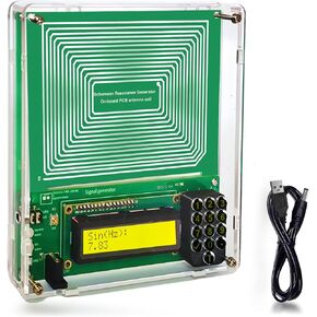 0.1Hz-100KHz Adjustable Frequency Generator for Healing, 7.83Hz Schumann Resonance Generator, USB Sine Wave Frequency Healing Device with Acrylic Case