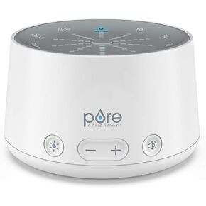 Pure Enrichment Doze Sound Machine and Sleep Light - 6 Soothing Sounds, Relaxing Pulse Light, Auto Sleep Timer, and Built-in USB Charger - All-Natural Sleep and Stress Reliever