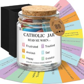Spanish Bible Verse Jar Read Me Bible Verses Jar Tarro De Versículos Bíblicos En Español Christian Gift for Mom Women Men Regalos Cristianos Para Mujer Spanish Scripture Prayer Hope Cards with Box