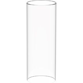 Hurricane Candle Glass, Open Ended Glass Cylinder, Multiple Sizes: Diameter 3", Height 8