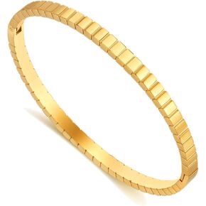 Fashion Stainless Steel Rectangle Shape Cuff Bracelet