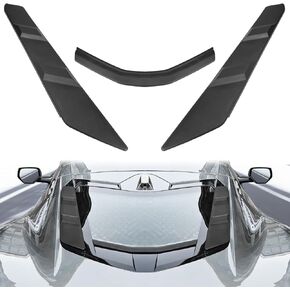 Dry Bay Vent Blocks Engine Bay Air Vent Inserts Protection Cover Compatible with for Chevy Corvette Stingray E-Ray Z06 Z51 Coupe 2020-2024 Rear Hood Air Outlet Car Wash Protect Covers