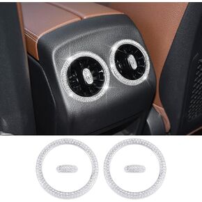 CARFIB for Mercedes Benz Car Bling Accessories Back Seat AC Air Vent Outlet Cover CLA GLA GLB A Class 2023 2022 2021 Crystal Interior Decal Cover Men Women 4PCS